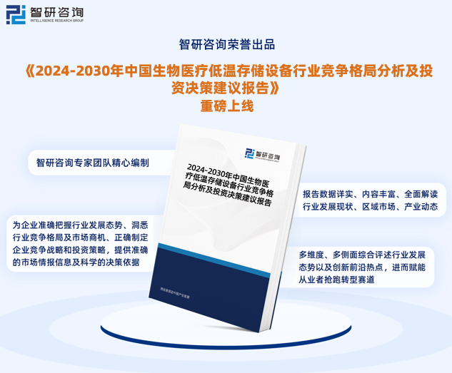 乐鱼app：中邦生物医疗低温存储开发行业商场商酌判辨呈报—智研讨论重磅颁布（2024版）(图1)